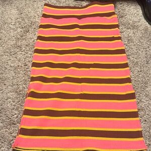 Aerie Colorful Striped Pencil Skirt
